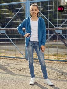 Little Big City Sudadera De Niña con Capucha en Colores Varios, Estilo Casual Deportivo - azul real - Ver 4