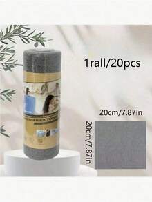 1 Roll/20 Sheets Reusable Super Absorbent Microfiber Cleaning Cloths - 7.9x7.9 Inches (20x20 Cm), Perforated, Super Absorbent, Scratch-Resistant, Machine Washable, Multi-Purpose Cleaning Towels Suitable For Home, Kitchen, Restaurant, Car Detailing - Multicolor - View 14