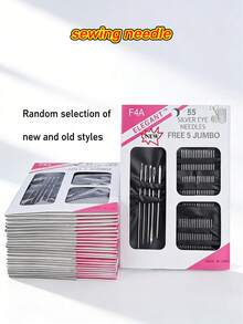 1 Set Heavy Duty Stainless Steel Hand Sewing Needle Set - Various Sizes And Models Of Hand Sewing Needles, Multi-Functional, Suitable For Adult Sewing Beginners And Embroidery And Needlework Enthusiasts, Perfect For Beginners And Professional Tailors/Craftspeople - A - View 11
