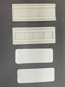 1 pieza Estante de almacenamiento sin perforación - Blanco - Ver 4