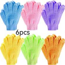 8/16pcs Exfoliating Bath Gloves, Double-Sided Exfoliating Gloves, Suitable For Spa, Massage And Body Scrubbing, Body Scrub Bath Accessories, Daily Cleaning And Hygiene Maintenance - Multicolor - View 9