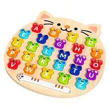Magnetic Letter Matching Puzzle, Montessori Toy, Suitable For 3-5 Years Old Children; Educational Letter Operation Learning Toy, Suitable For Girls And Boys, Children's Birthday-Christmas Gift - Magnetic Letter Pairing - View 8