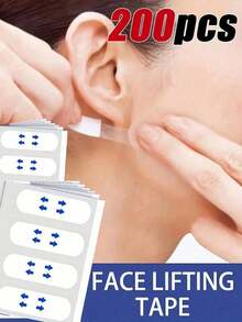 40/80pcs Invisible Transparent Face Lifting Patches, Soft Skin-Friendly Breathable Anti-Sagging Slimming Tape, Portable Face Contour Shaping Makeup Accessory, Suitable For Daily Outings And Home Use, Ideal For Holiday And Graduation Gifts - Upgraded Version - View 2