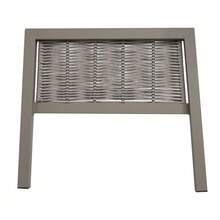 Garden Dining Set, Patio Furniture, 8 People, Corner Configuration, Galvanized Iron, Glass Tabletop, Hand-Braided PE Rope, Including Table, Benches And Sofas, Khaki - Khaki - View 11