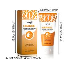OUHOE 50g Exfoliating Gel, Pore Minimizing Scrub For Face & Body - Gently Removes Blackheads & Dead Skin, Unclogs Pores For Smooth, Glowing Skin - Daily Use For All Skin Types,Skin Care Sets,Makeup,Skin Care,Travel Essential,Quick Ship Items,Free Shipping - 橙子味去角質凝膠 - 查看 8