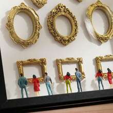 Mini Museo Fai-da-Te Scatola Ombra - Celebra i tuoi ricordi preziosi in modo unico, set di cornici per scatola ombra con display fotografico personalizzabile e figure in miniatura, ricordo decorativo personalizzato e unico - A - Visualizzare 9