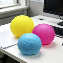 NeeDoh Schylling 2.5 Inch Nee Doh Color Changing Stress Relief Ball, Super Soft Squeeze Toy, Temperature Sensitive Fidget Toy For Anxiety/ADHD/Autism, Random Color (1 Piece) - Multicolor - View 2