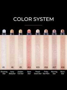 ETUDE Bling Bling 眼影棒 15 蜜桃天鵝星鑽光，一抹顯色，抗褪色，防暈染，韓系亮眼妝容，下眼瞼閃粉，持久顯色，易上妝，適合初學者，韓美，Olive Young，禮盒裝，1.5g/0.05oz - 15 Peach Swan Star - 查看 6