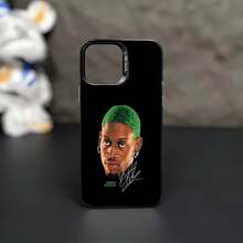 Retrato de  verdefunda de teléfono Fundas compatibles con ,Apple,VIVO,OPPO,,, y Honor.Fabricadas en silicona TPU,ofrecen protección contra golpes y caídas. - Negro - Ver 2
