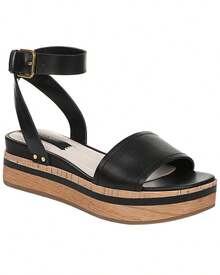 Franco Sarto L-Hava Leather Strappy - Black - View 2