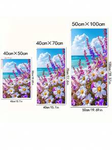 DIY 5D钻石画套装，风景花卉钻石画，钻石艺术，钻石画工艺品，墙面装饰，惊喜礼物 - 圓鑽 - 查看 6