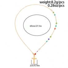 1pc Women's Minimalist Faux Pearl Long Fashion Back Chain Sexy Necklace/Back Ornament, Versatile For Evening Gowns, Party Dresses, Suitable For Weddings, Balls, Vacations - Gold-colored Cross Back Chain - View 7