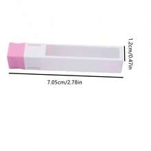 3 Peças Suporte Portátil para Brocas de Unha, Adequado para Técnicos de Unhas, Salões e Ferramentas de Manicure Doméstica, Caixa de Armazenamento de Brocas de Unha de Plástico Transparente com 2,35mm de Diâmetro - Multicolorido - Visão 6
