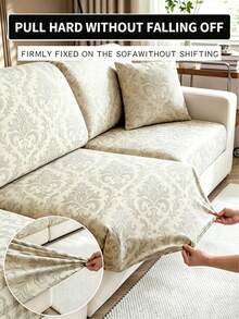 1 cái vỏ bọc đệm ghế sofa co giãn in hoa kẻ sọc, dùng cho mọi mùa - Nhiều màu - Xem 2