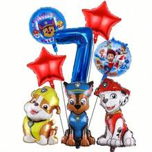 Hasbro 卡通狗箔號數字氣球套組，1歲生日派對裝飾，可愛狗形藍色數字氣球，嬰兒派對場景佈置 - 查看 15