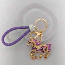 1PC Cartoon Key Ring Lovely Animal Horse Shape Pendant Keychain For Bag Key Accessories For Friends Gift - A1 - Ver 9