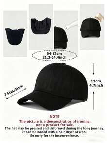Brazil 2026 Soccer Print, Fashionable Sports Design, Unisex Adjustable Baseball Cap Hat For Men Women Machine Washable Outdoor Sun Hat For Beach - màu đen - Xem 6