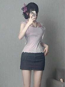 Women Tops - Purple - View 4