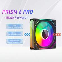 12cm ARGB 3-Sided Mirror Case Fan, 3-Sided Light Low Noise Computer Cooling Fan - 查看 13
