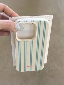 1 pieza Funda de teléfono a prueba de golpes de TPU minimalista con rayas blancas de coco, compatible con Apple 17, 16, 15, 14, 13, 12, 11 Pro Max, Air y Series - Multicolor 5 - Ver 1