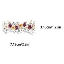 60PCS Flower Handbag Lace PET Sticker Beautiful And Colorful Rose Rose Morning Glory Vine Art Decoration Scrapbook Phone Case Water Cup Laptop Gift Collection Sticker - 1 Set - View 2