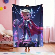 1PC Superhero All-Season Casual Blanket, Cartoon Cool S-Pider-Man Themed Sofa Air Conditioner Blanket,Cartoon Character Blanket,Camping Blanket,Present Modern Fashion Gift Suitable, For Home Bedroom Bed Sofa Office Lunch Break Cover Picnic Blanket - Nhiều màu - Xem 1