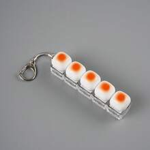 Soft Bread Keyboard Keychain Stress Relief Toy Caramel Bread Keyboard Stress Relief Toy - Crisp Sound, Stress-Relieving Clicky Toy Keychain, Quiet Anxiety Toy For Adults Work, Travel, Home - Relieve Anxiety, Improve Focus, Desk Decor, Party Favors, Christmas And Birthday Gifts - Multicolor - View 15