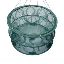 Folding Fishing Net, Convenient For Carrying Outdoor Fishing Nets For Catching Shrimp. - Dark Green - View 9