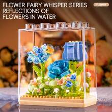 Micro Building Block Flower Bouquet Set, Fairy Floral Micro Building Block Kit With Stackable Transparent Display Box, DIY Micro Brick Toy Suitable For Children 6+ And Adults, Home Office Desk Bedroom Decor, Perfect Gift For Birthday, Valentine's Day, Mother's Day, Christmas, Anniversary - Multicolor - View 16