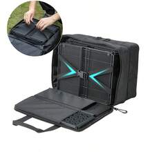 CAMPINGMOON 1pc Black Camping Outdoor Large Capacity Storage Bag, Outdoor IGT Module Collection Board Table Storage Bag, Outdoor Tactical Multi-Pocket Tool Bag, BK-46 - Black - View 7