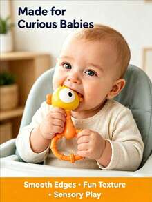Multifunctional Rattle Toy, Cartoon Rattle, Newborn Grasping And Hearing Training Toy, For Chewing Early Education Rattle, Cute Bear, Panda, Tiger, Rattle Drum, Rattle Toy, Suitable For Infant Early Learning Toy, Christmas And Birthday Celebration, Can Enhance Grip Strength And Motor Skills, Promote Auditory And Visual Development, Early Education Toy - Multicolor - View 12