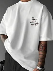 Men's White Confident Quote T-Shirt, Crew Neck Short Sleeve Casual Top, Lightweight Cotton Fabric, Bold "Not Everyone Has Good Taste" Print - White - View 3