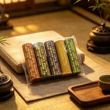 Varitas de Incienso con Escritura Quemada, Grabado del Sutra del Corazón, Ritual de Meditación Zen, Fragancia Natural para la Relajación & Calma Espiritual - Paquete mixto de 5 unidades - Ver 6