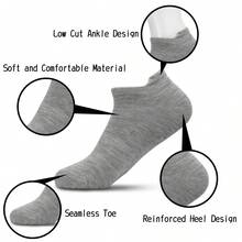 ELUTONG Toddler Kids Socks - 25 Pairs Ankle Socks With Pull Tabs For 1-14 Years Boys & Girls - #1 Đen * 7+trắng * 7+xám đậm * 6+xám nhạt * 5 - Xem 6