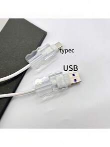 10个/5个/1个ABS树脂线缆护套：保护您的线缆免受破损和脱落，适用于保护手机和数据线缆。 - 多款式 - 查看 10