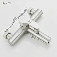 Bathtub Shower Faucet, Wall-Mounted Single Lever Bathroom Faucet With Shower Diverter, Solid Brass Construction And Ceramic Cartridge For Leak-Free Performance - Brushed Nickel - View 2
