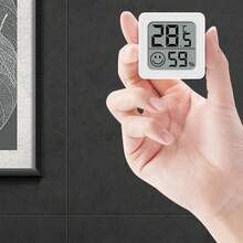 Electronic Thermometer Hygrometer For Home, Digital Indoor Temperature And Humidity Meter With LCD Display, Home Weather Station, Electronic Temperature And Humidity Sensor - Type 3 - View 4