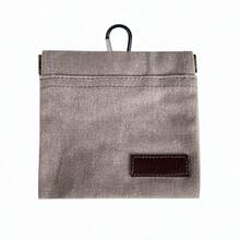 1 peça Bolsa para petiscos de cão, bolsa de treino para animais de estimação de tamanho de bolso, material de lona, bolsa para passear com cão sem mãos com mosquetão, recompensa de comida para animais de estimação com fecho automático, adequada para viagens com cachorros ou uso ao ar livre - Multicolorido - Ver 12