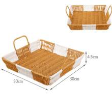 Cesta de lavandería de bambú con tapa y asa, diseño clásico, cesta de almacenamiento plegable de gran capacidad, forma rectangular y redonda, forro multifuncional, cesta de almacenamiento de ropa, adecuada para el hogar, dormitorio o lavandería - ¡Regalo perfecto! - Color de madera natural - Ver 12