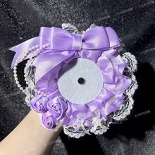 Cute Badge Display Holder Ita Bag Anime Handmade Badge Rosette Ita Bag Accessory Ita Bag Decoration - Pink - View 5