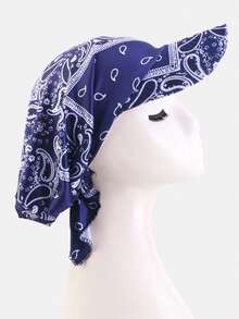1pc Women's Wide Brim Headscarf Hat, Outdoor Sun Protection Hijab Turban, Suitable For Daily Use - Multicolor - View 14