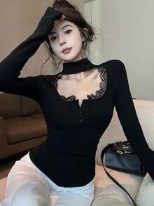 Women Tops - Black - View 3