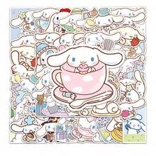 100 Stickers MINISO Sanrio Cinnamoroll Mixed Design, Durable PVC Cartoon Stickers, Kawaii Style Decor For Notebooks, Laptop, Phone, Scrapbooks, Journaling Accessories, Collectible Character Sticker Set - White - View 7