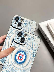 Funda para móvil con diseño de fútbol Cruz Azul. Esta elegante funda es compatible con Samsung, Apple, VIVO, OPPO, , Transsion, ,  y Honor. Fabricada en silicona TPU, ofrece protección contra golpes y caídas, además de un tacto superior. Es el regalo ideal para familiares, amigos y seres queridos, y una opción perfecta para San Valentín y Año Nuevo. - Negro - Ver 8