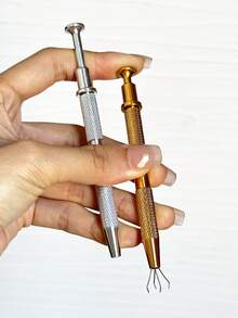 50片/100片装美妆海绵扎染印花胶带夹子工具，美甲扎染腮红印花胶辅助工具，专业家用美甲工具 - 彩色 - 查看 5