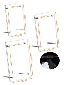 5*7 Inch Acrylic Photo Frame With Stand Transparent Tabletop Frame, 4*6 Inch Modern Frameless Display Frame, Acrylic Transparent Square Cube Photo Frame, 3.5*5 Inch Album Photo Frame, Family Photo Frame, Suitable For Wall And Desktop Display, Home Office Gift - Acrylic Model With Stand - View 11