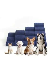 Haustiertreppe, Hundekletterstufen, rutschfeste Kletterstufen, geeignet für kleine, mittlere und große Hunde zur Verwendung auf dem Bett, Katzen-Nachtschrank-Kletterleiter - Verschiedenfarbig - Übersicht 9