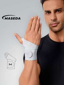 AA MASEDA 2 piezas Muñequeras ultra finas de alta calidad, perfectas para gimnasio y deportes al aire libre, accesorio de fitness unisex adecuado para hombres y mujeres, correr, levantamiento de pesas, entrenamientos con mancuernas o ejercicio en casa - Multicolor - Ver 3