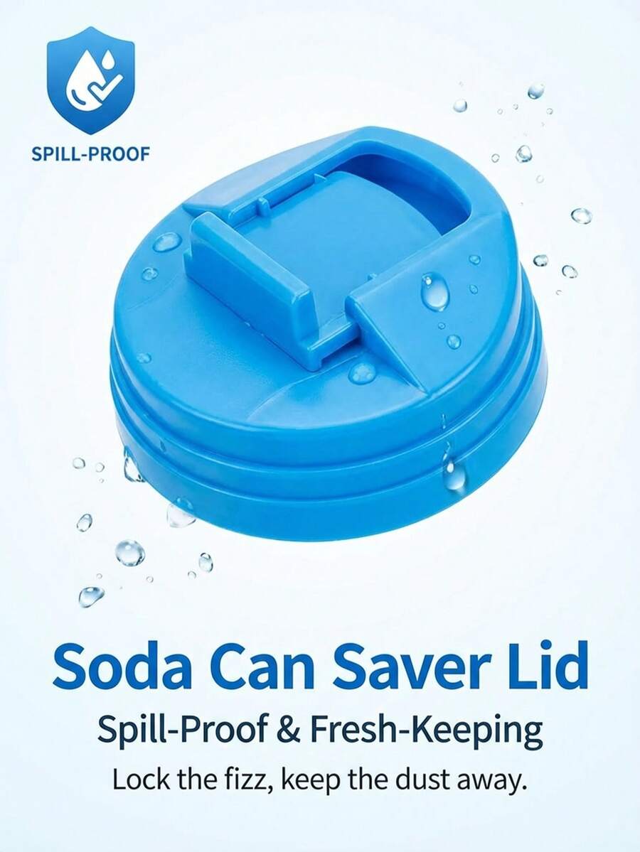 1/3/6pcs Beverage Can Lids, Creative Drink Can Splash Guard Covers, Drink Freshness Anti-Spill Lids, Reusable Leak-Proof Beverage Can Covers For Party, Holiday, Outdoor, Standard Size Cans, Can Accessories