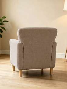 1 cái vỏ bọc sofa đơn nhỏ vân vỏ ngô, trang trí nhà cửa, vỏ bọc sofa dùng cho mọi mùa, che phủ toàn bộ sofa, chống bụi, phù hợp cho phòng ngủ và phòng làm việc, trang trí Giáng sinh - Cà phê màu be - Xem 4